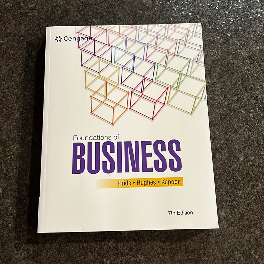 Foundations of Business Textbook - White with Purple Accents